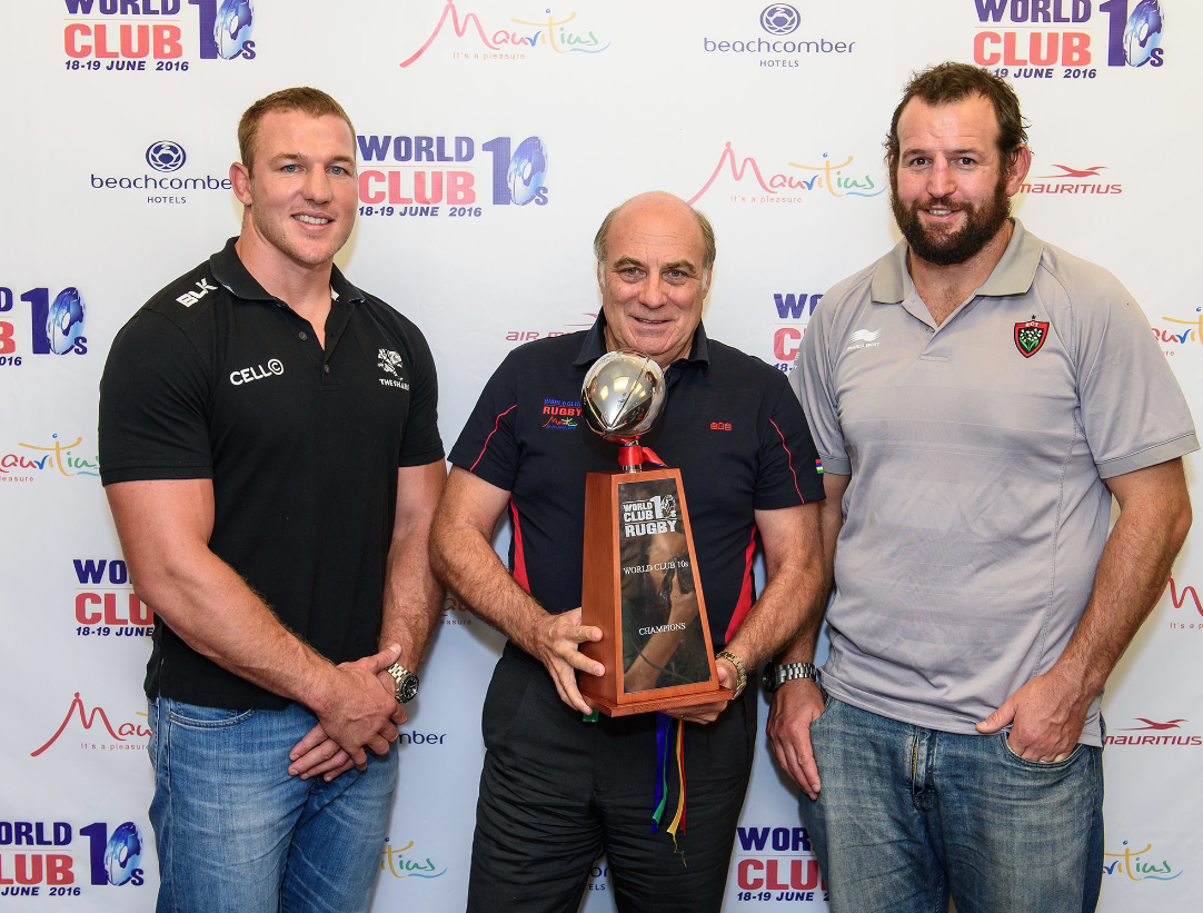 Jean Deysel de The Sharks, Arnaud Martin directeur de la MTPA, Carl Hayman de Toulon