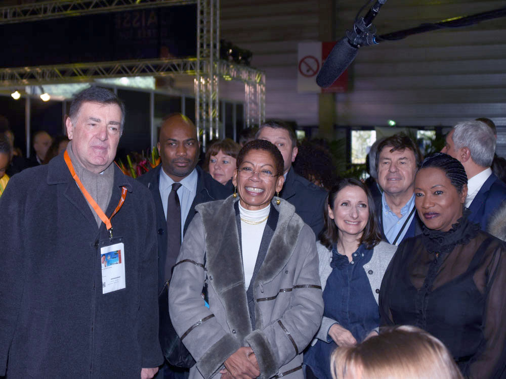 Jean-Pierre Philibert, président de la FEDOM (à gauche) a aussi effectué la visite