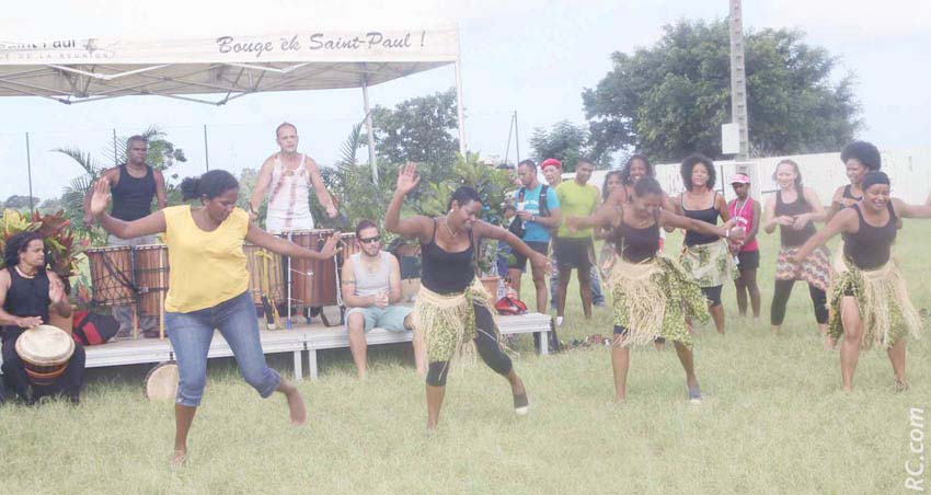 La présidente Marie-Line Taristas a dansé à la fin de la matinée. Du dynamisme à revendre...