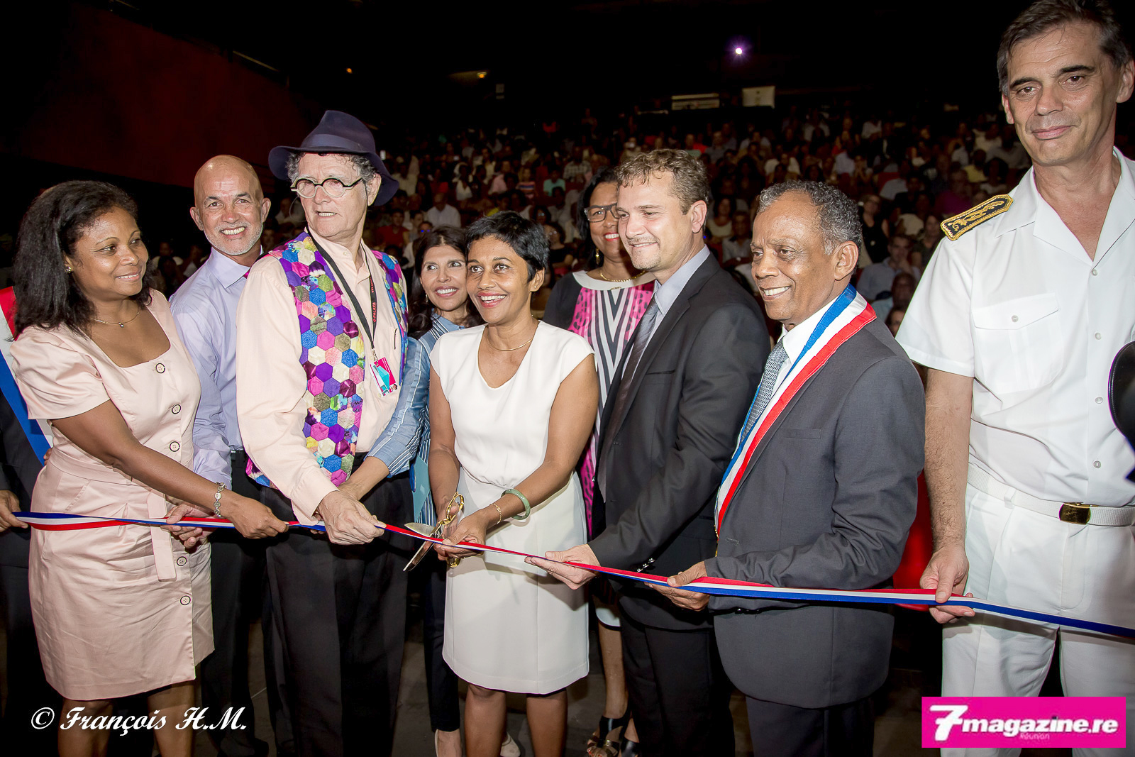 Monique Orphée, Gérard Maillot, René-Louis Pestel, Nassimah Dindar, Erika Bareigts, Olivier Rivière, Gilbert Annette et Dominique Sorain