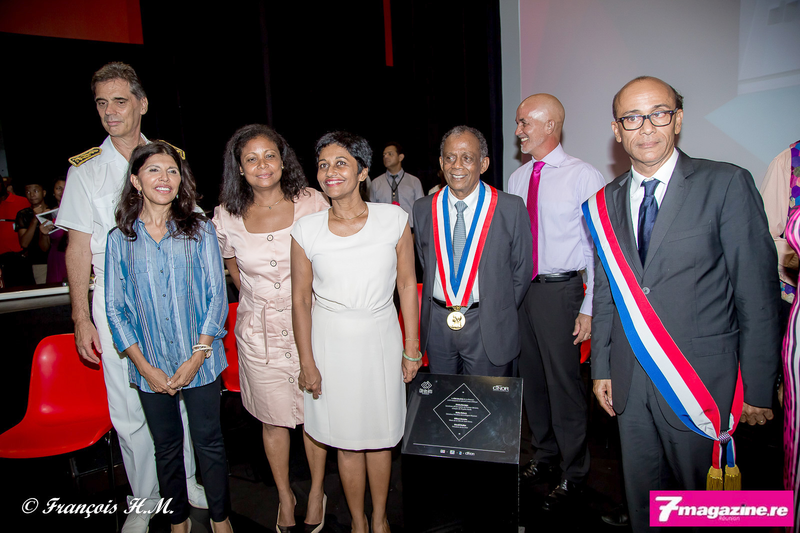 Dominique Sorain, Nassimah Dindar, Monique Orphée, Erika Bareigts, Gilbert Annette, Gérard Maillot et Philippe Naillet