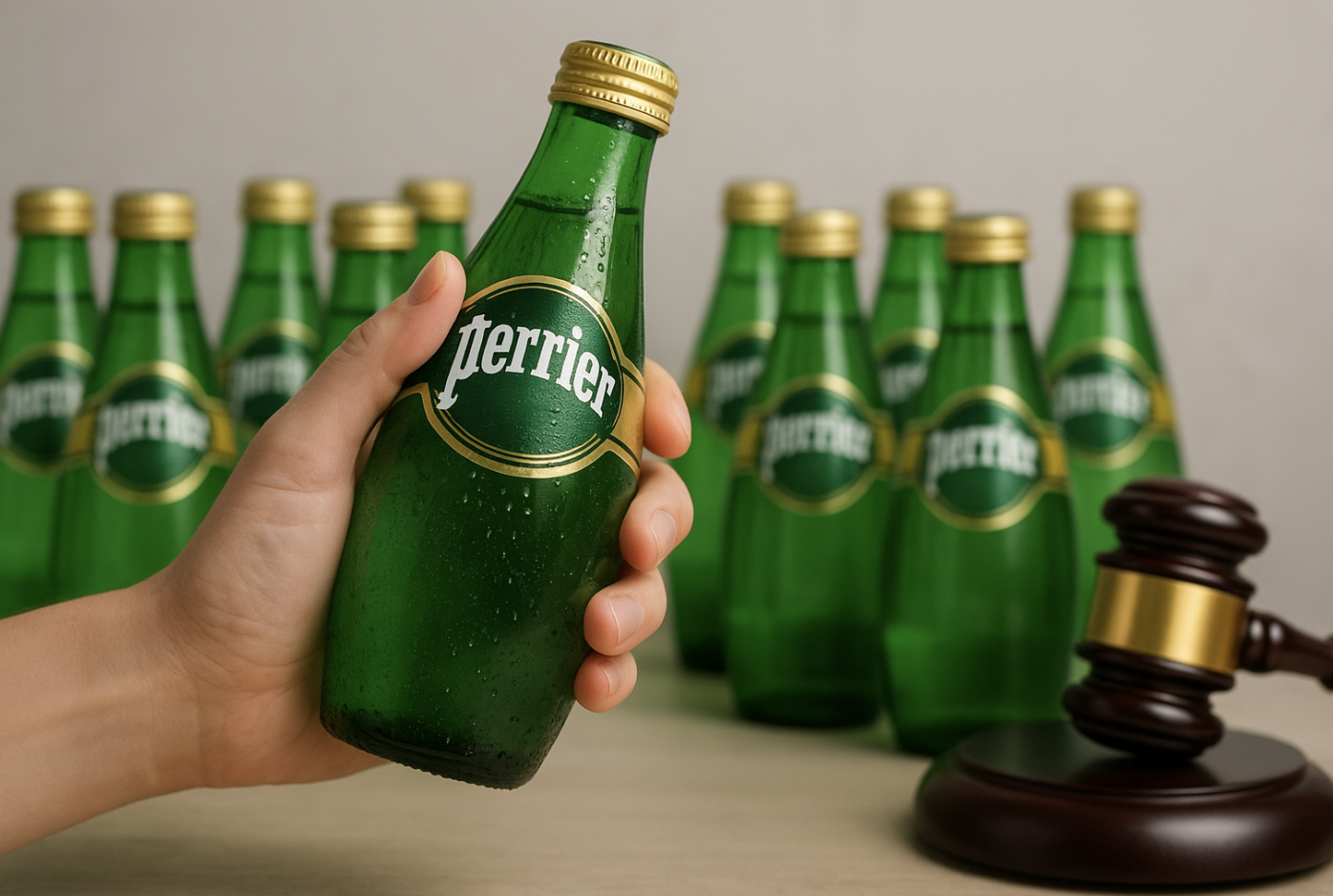 Perrier face à la justice : l’UFC-Que Choisir réclame la suspension des ventes