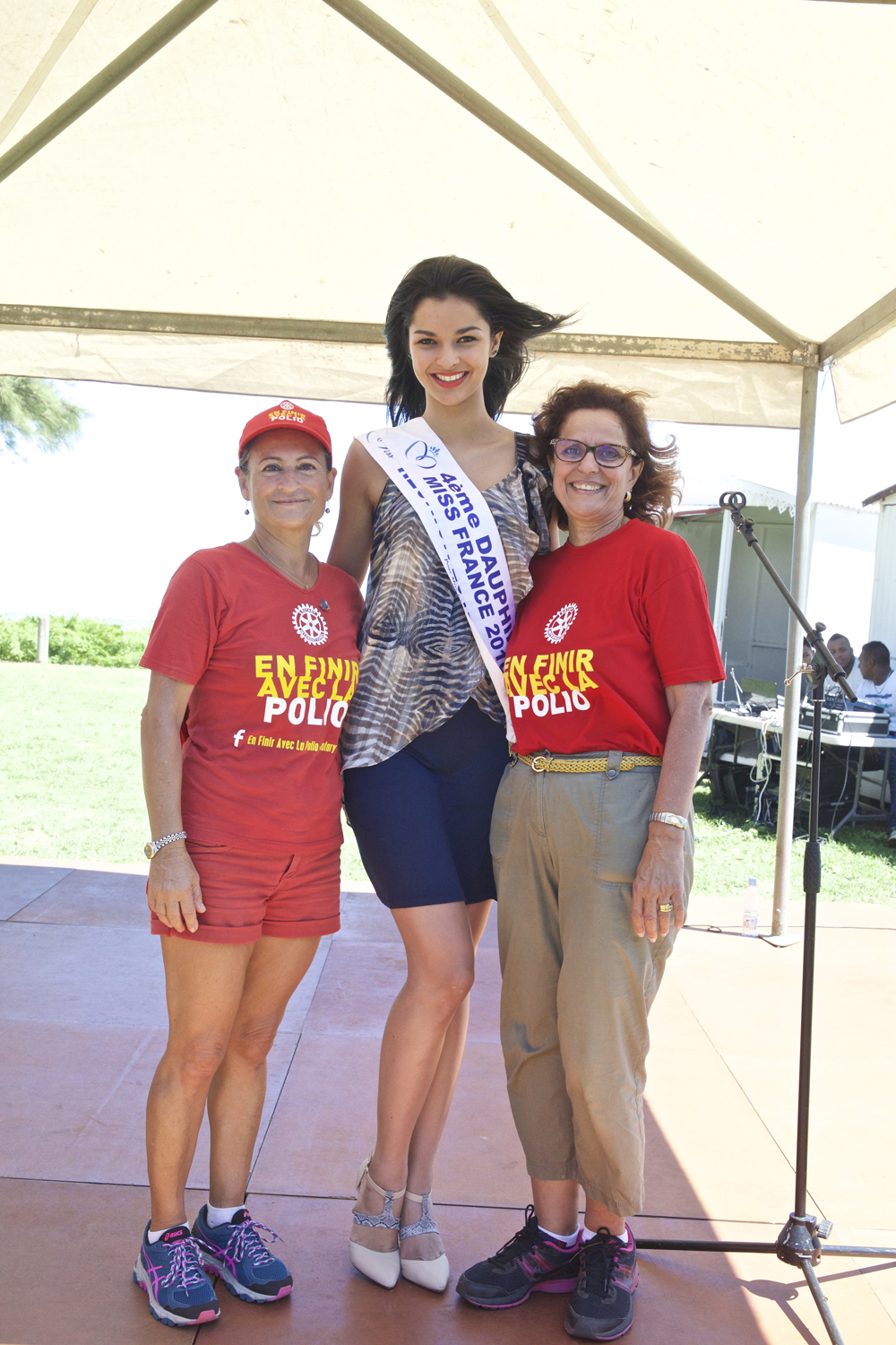Marche contre la polio du Rotary-Club à Saint-Pierre<br>Miss Réunion soutient la cause