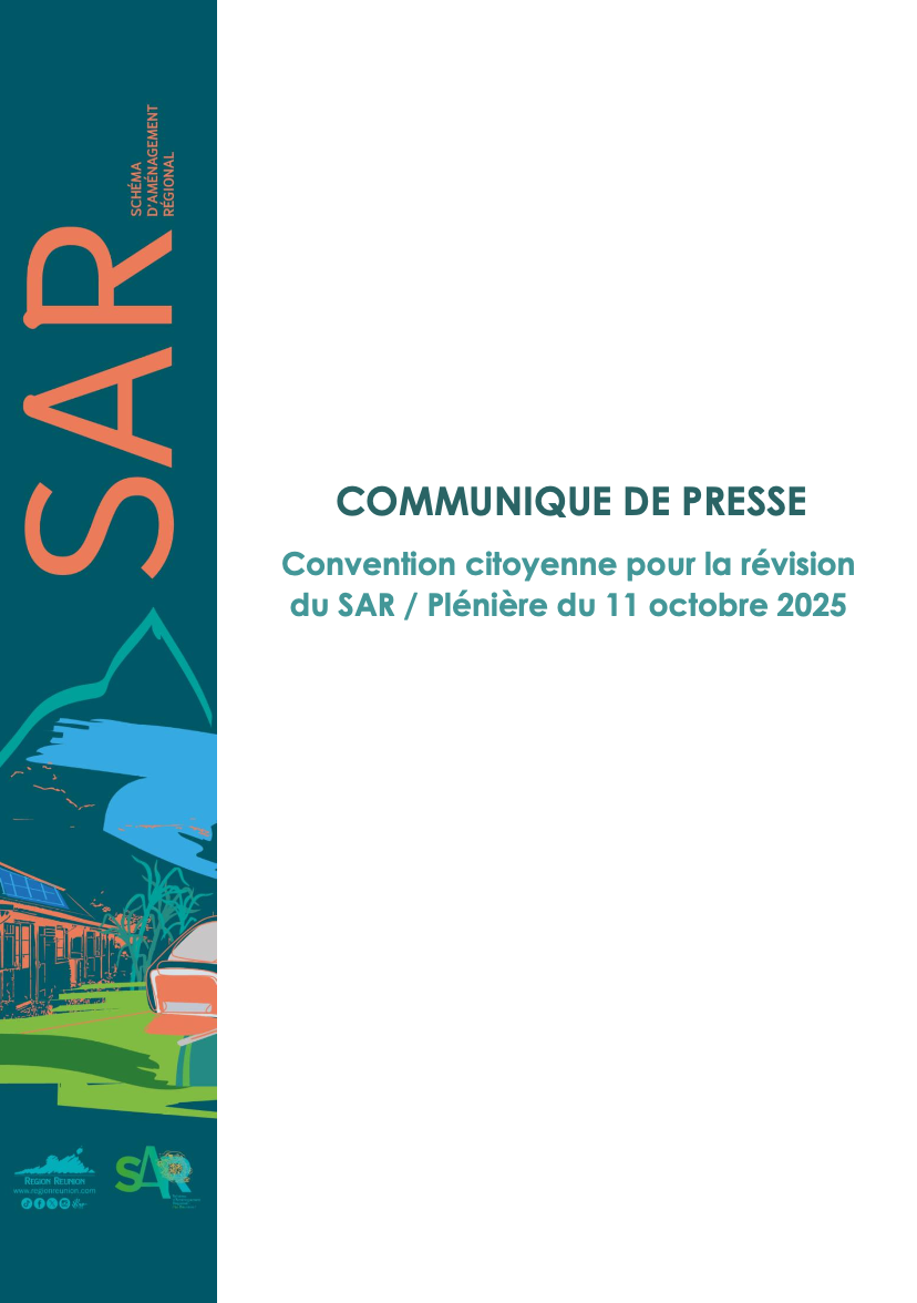 Convention citoyenne pour la révision du SAR / Plénière du 11 octobre 2025