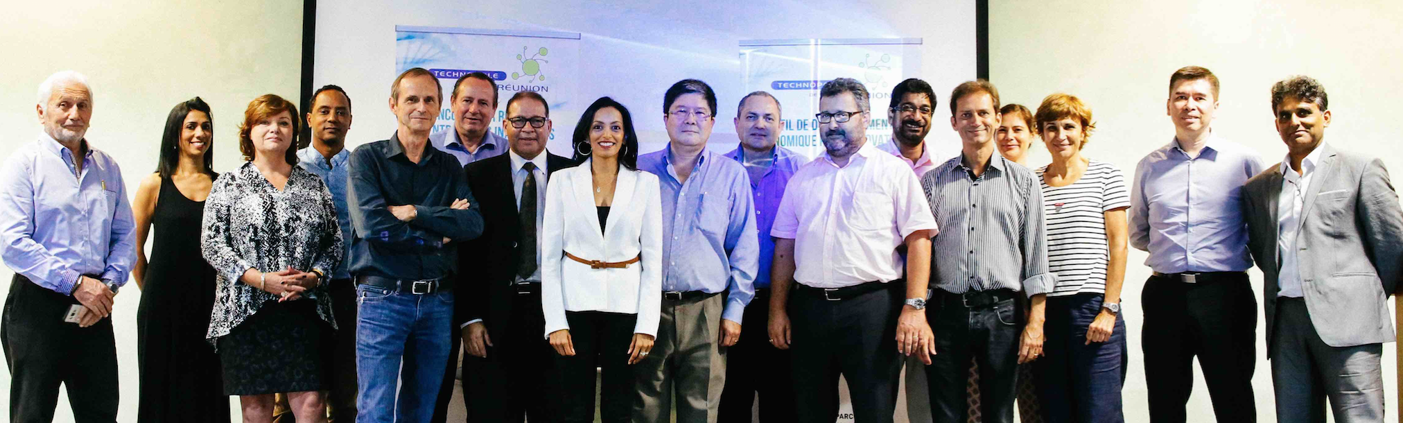 Les membres du Conseil d'administration de la Technopole de La Réunion