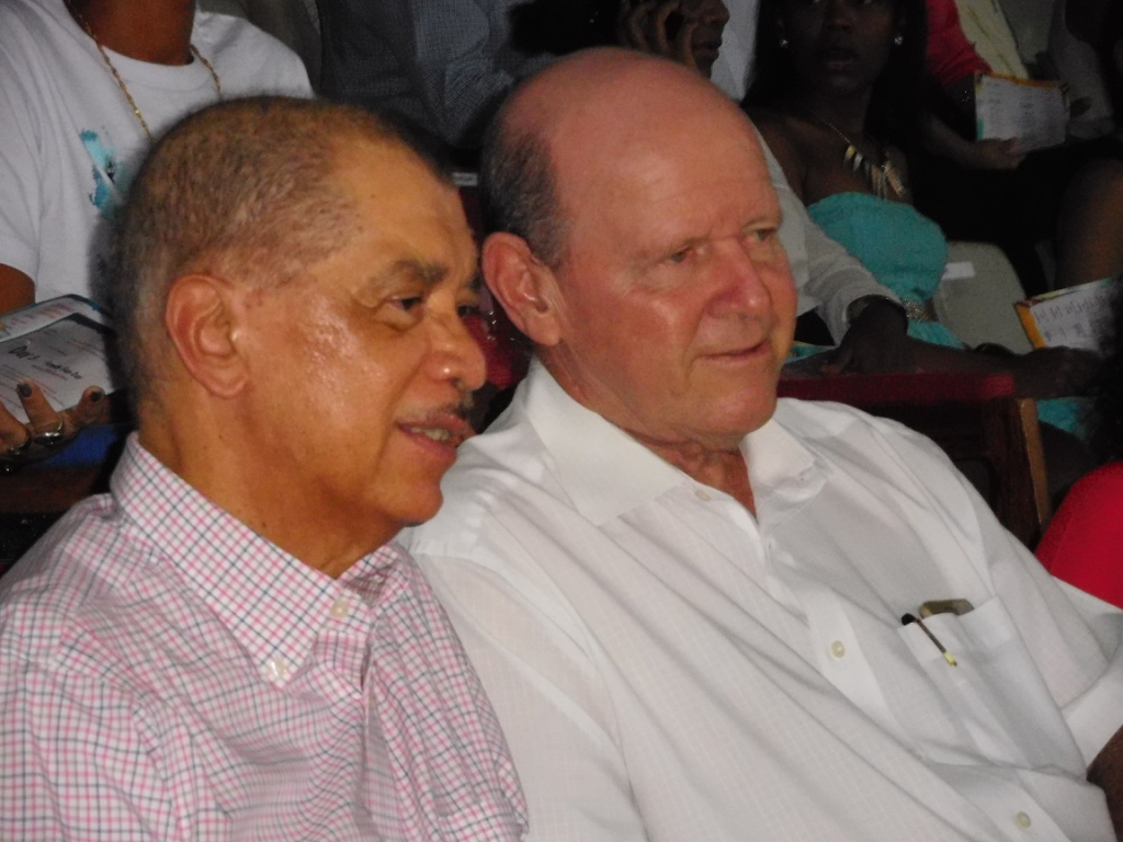James Alix Michel, président de la République des Seychelles, et Alain St.Ange, Ministre du Tourisme et de la Culture