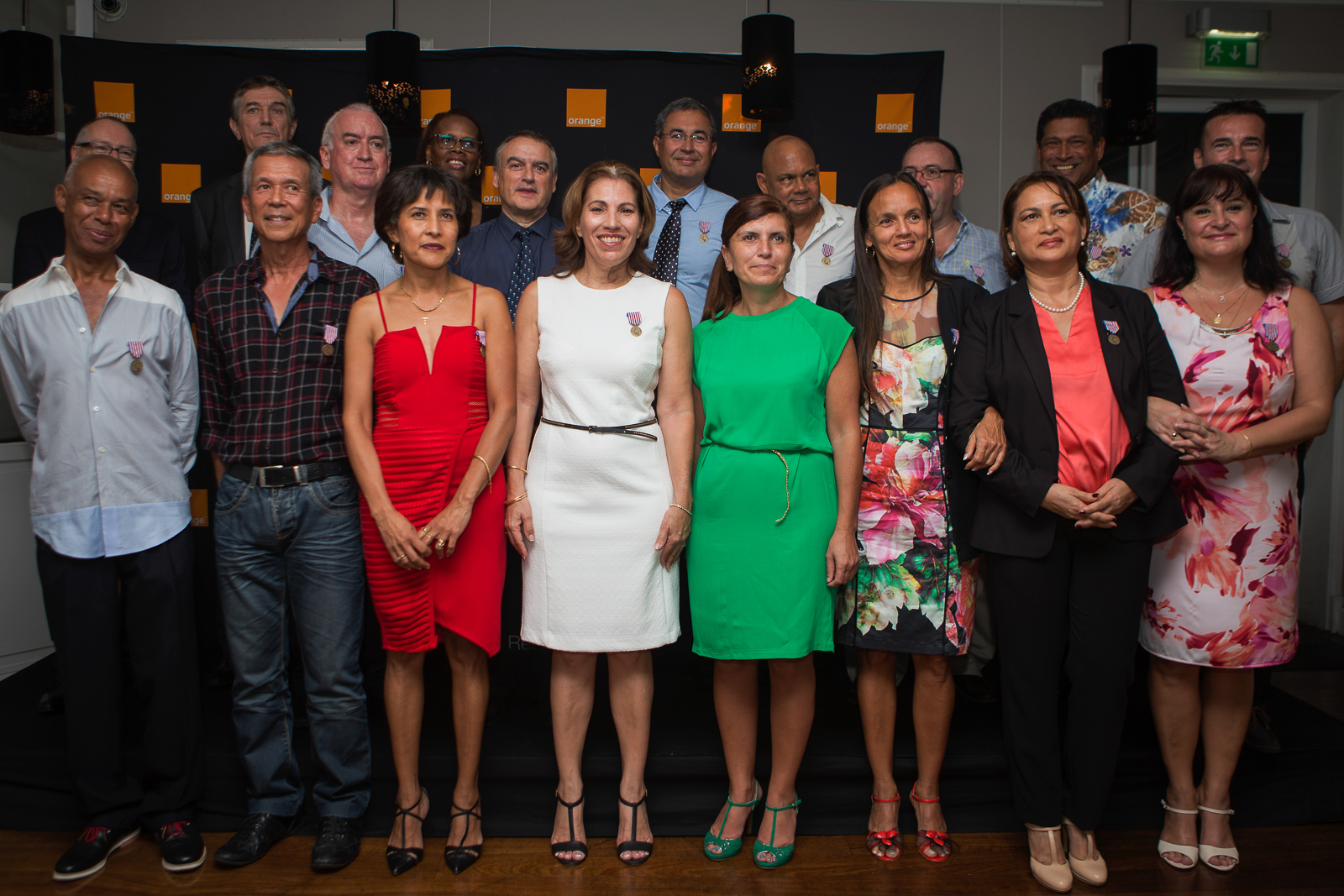 Remise de médailles à 20 salariés d'Orange