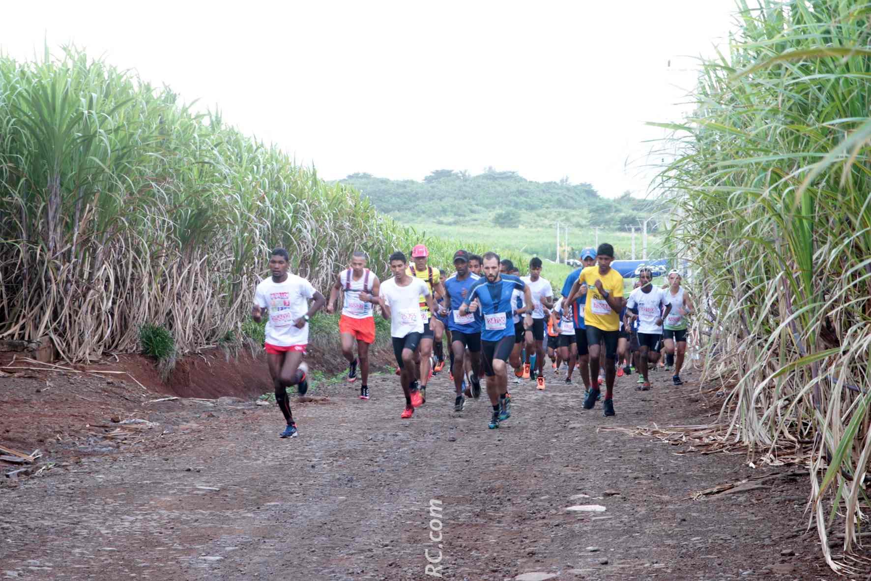 Départ du 14 km, avec un Nicolas Boissèque déjà aux commandes.