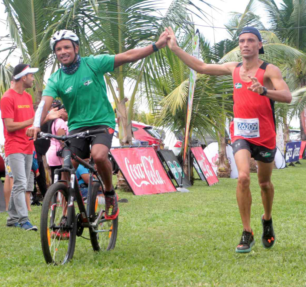 Du Team City-Sport, Didier Barret s'adjuge une belle première place sur les 35 km.