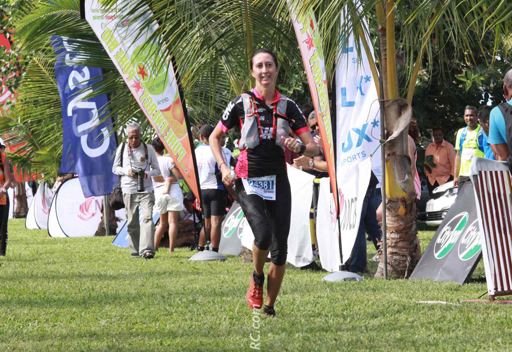 Laurence Goilot s'est imposée sur les 35 km, devant son public.