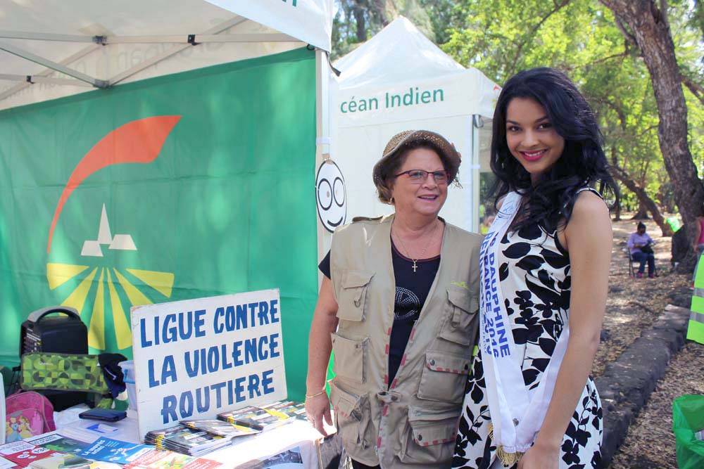 Balade solidaire Groupama et Arnemuse<br>Miss Réunion marraine