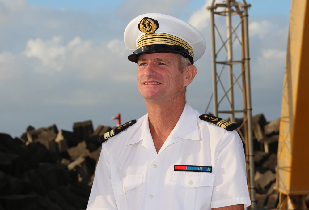 Baptême du bateau de Charles Delmas à Sainte-Marie