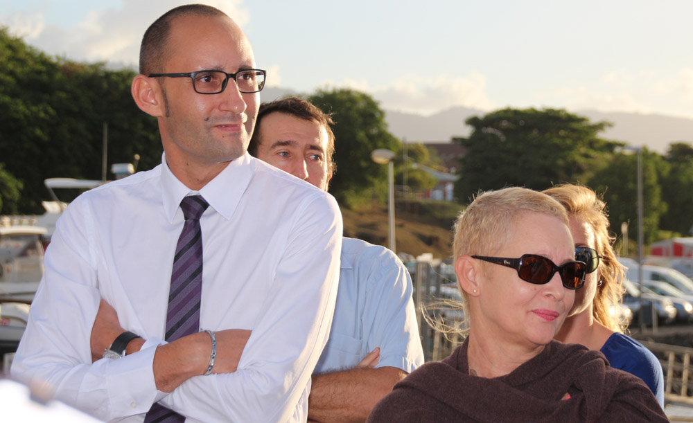 Baptême du bateau de Charles Delmas à Sainte-Marie