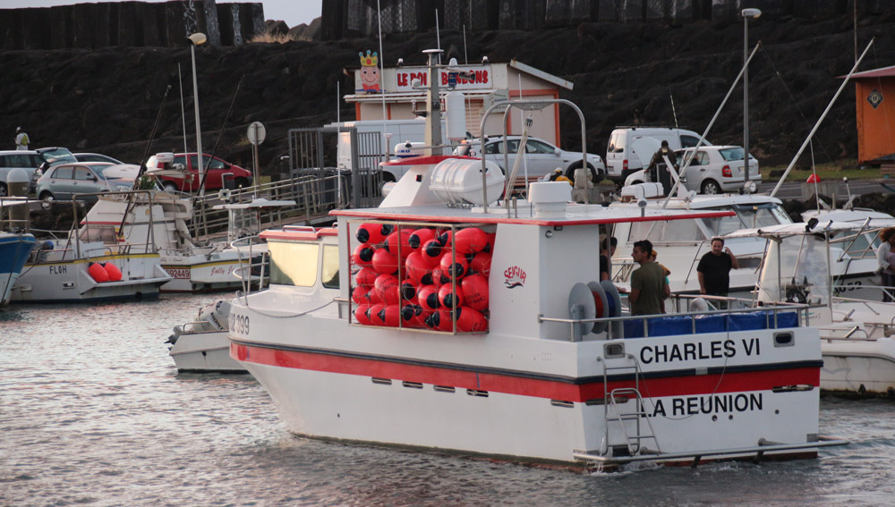 Baptême du bateau de Charles Delmas à Sainte-Marie