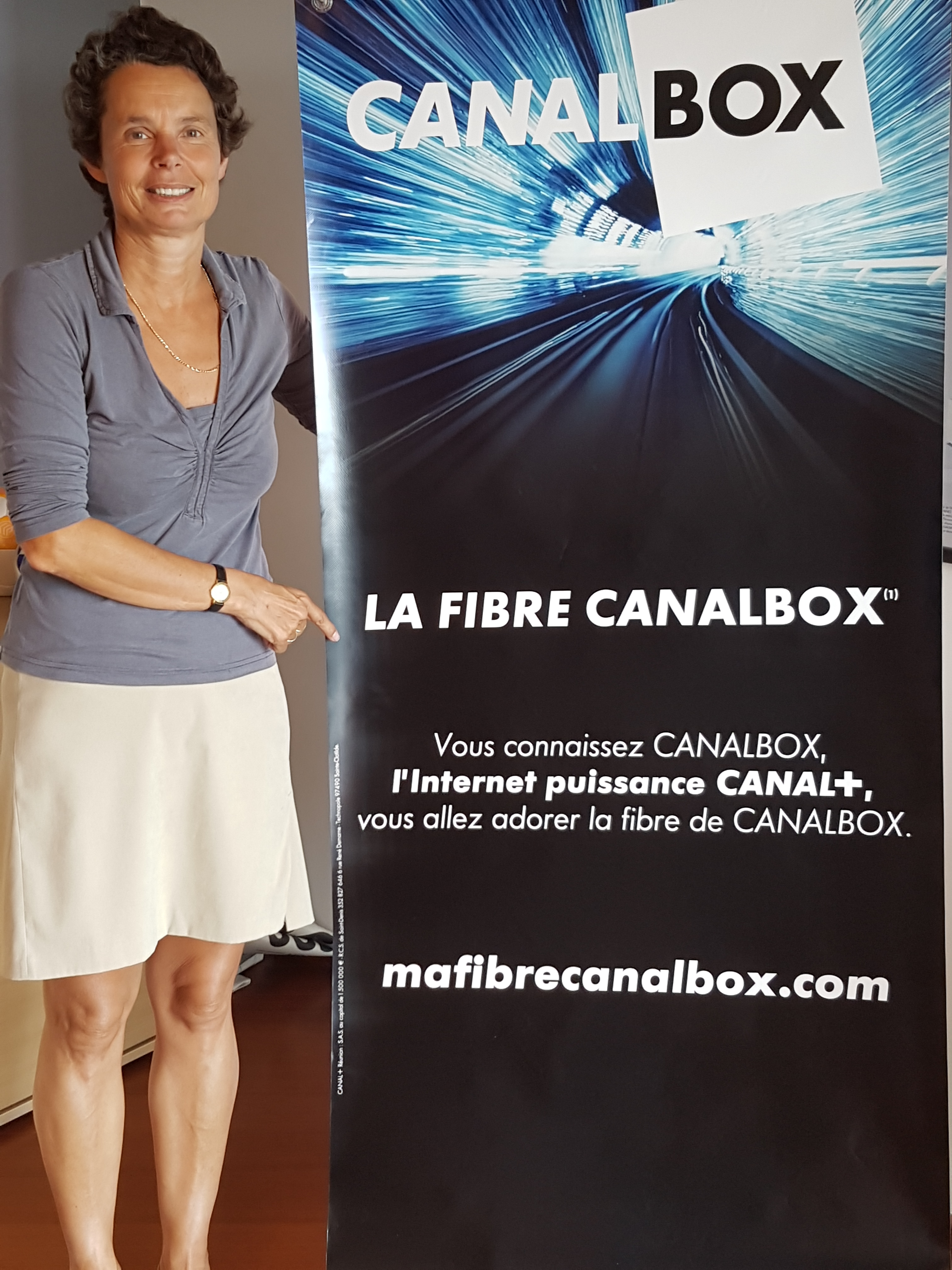 Catherine Carde, la directrice générale de Canal+ Réunion, lance la fibre Canalbox