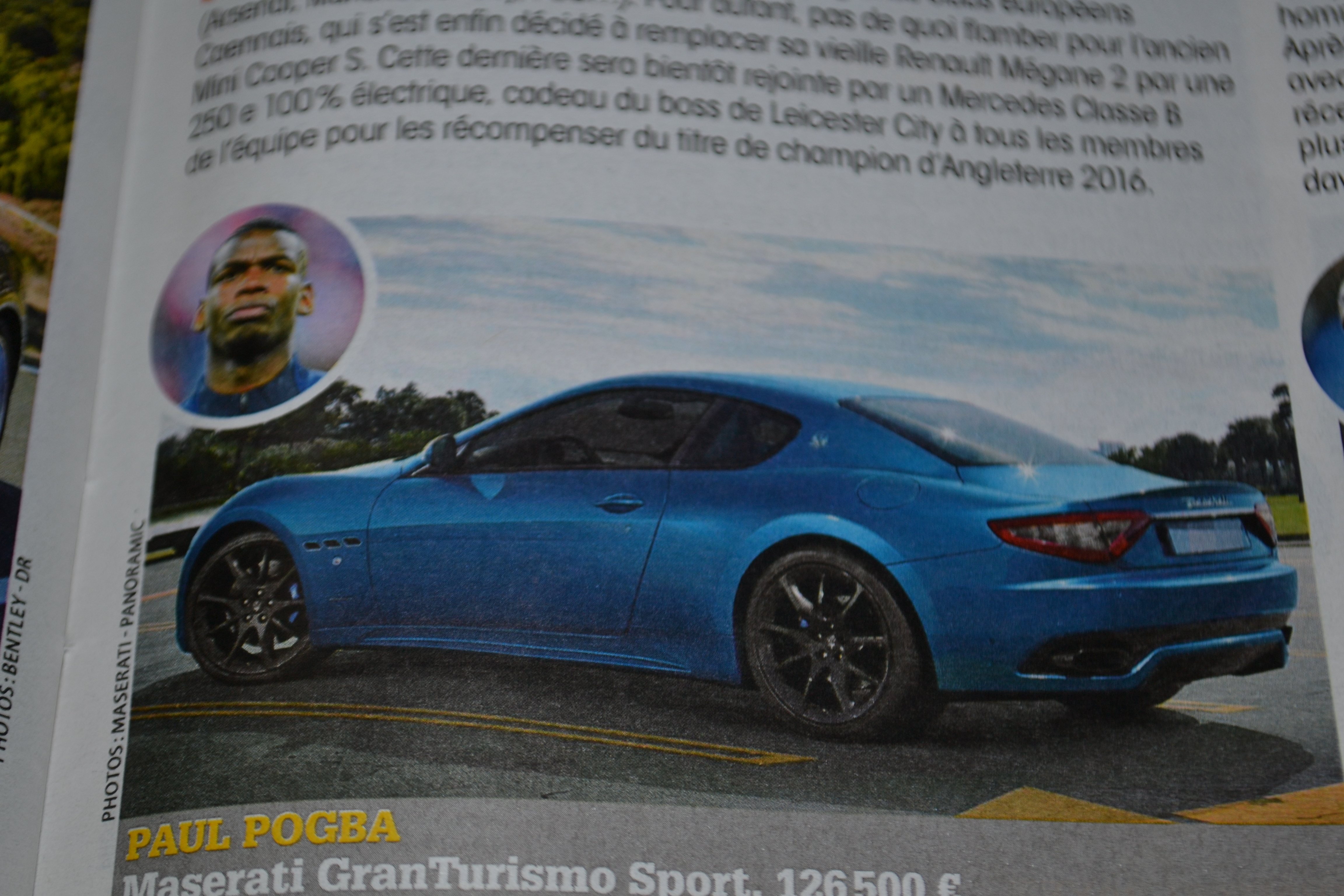 La Maserati de Paul Pogba