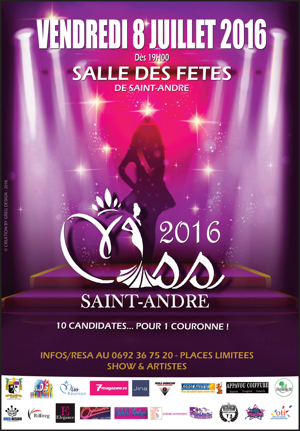 Miss St-André 2016<br>Les 10 candidates