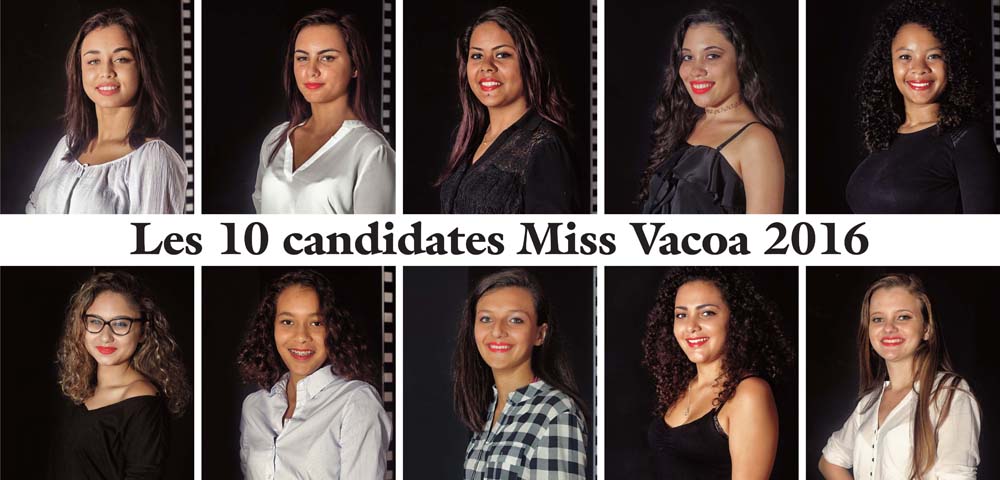 Miss Vacoa 2016<br>Les 10 candidates