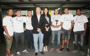 Ambre N'guyen, Miss Réunion 2016, au Challenge Rotakarting 