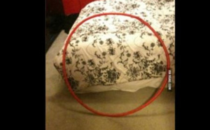 La nouvelle photo buzz: le couvre-lit et le rond rouge