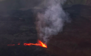 Piton de la Fournaise : L'éruption au petit matin