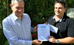 Notre gagnant jeu LUX est ravi