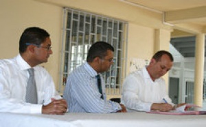 Signature de la convention du forfait communal à Saint-André