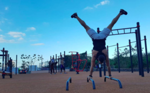 Street Workout: Florent, passionné, se lance dans l'initiation à La Réunion