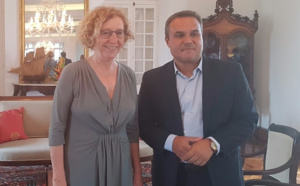 Didier Robert s'entretient avec Muriel Pénicaud