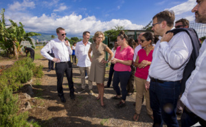 Valérie PECRESSE en visite sur le site AKUO Energy