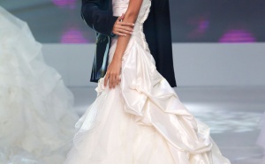 Une mariée en route vers sa couronne