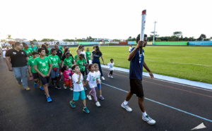 Passation de la flamme des JIOI entre la Réunion et l’île Maurice