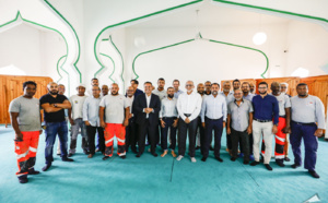 Visite de chantier de la Grande Mosquée de Saint Denis