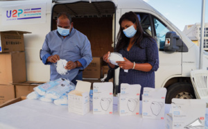 Retour en images : Remise des masques de protection aux entreprises de proximité