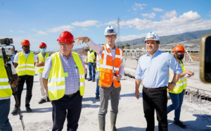 Visite du Nouveau Pont de la Rivière des Galets