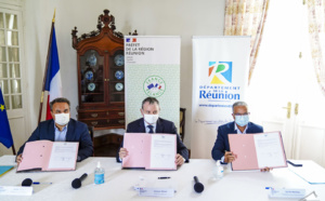 Le président de Région Didier Robert signe l’accord Etat-Région-Département pour la relance économique locale