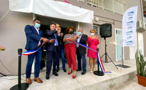 Inauguration de la plate-forme de distribution de colis alimentaire