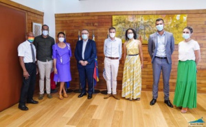 La Présidente Huguette Bello a reçu Philippe Da Costa, Président de La Croix Rouge Française