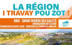 RN1E - Le Port - Démarrage des travaux d’aménagement entre les giratoires Sacré Coeur et le Chemin des Anglais