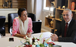 Huguette Bello en visite officielle à Saint-André