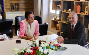 Huguette Bello en visite officielle à Saint-André
