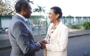 Entretien entre la Présidente Huguette Bello et le Ministre de l’Éducation nationale et de la Jeunesse, Pap Ndiaye