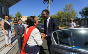Huguette Bello a reçu ce matin le Secrétaire d’État à la mer, Hervé Berville