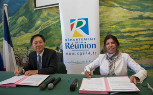 Nassimah Dindar et les élus dans les hauts