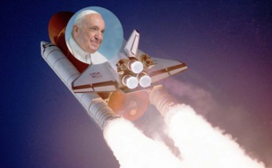 Le pape François envoie un message d'espoir dans l'espace à bord d'une fusée SpaceX