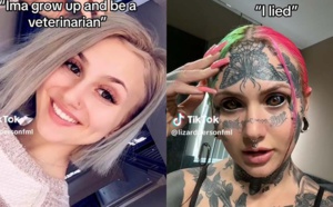 Tatouée de la tête aux pieds, elle essuie les critiques