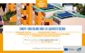 AMI - Installation de chauffe-eaux solaires en faveur des logements collectifs sociaux