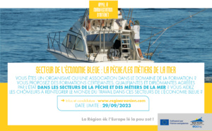 AMI - Professionnalisation et qualification des chômeurs dans le secteur de l’économie bleue : la pêche/les métiers de la mer
