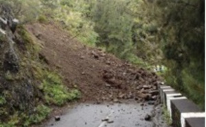 Cilaos: La route Ilet à Cordes fermée