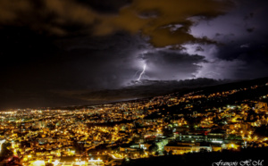 Orage et éclairs hier soir, les photos